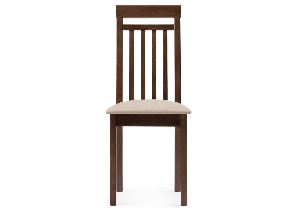 Стул деревянный Woodville Лорнис сливочный раф / темный орех 527067