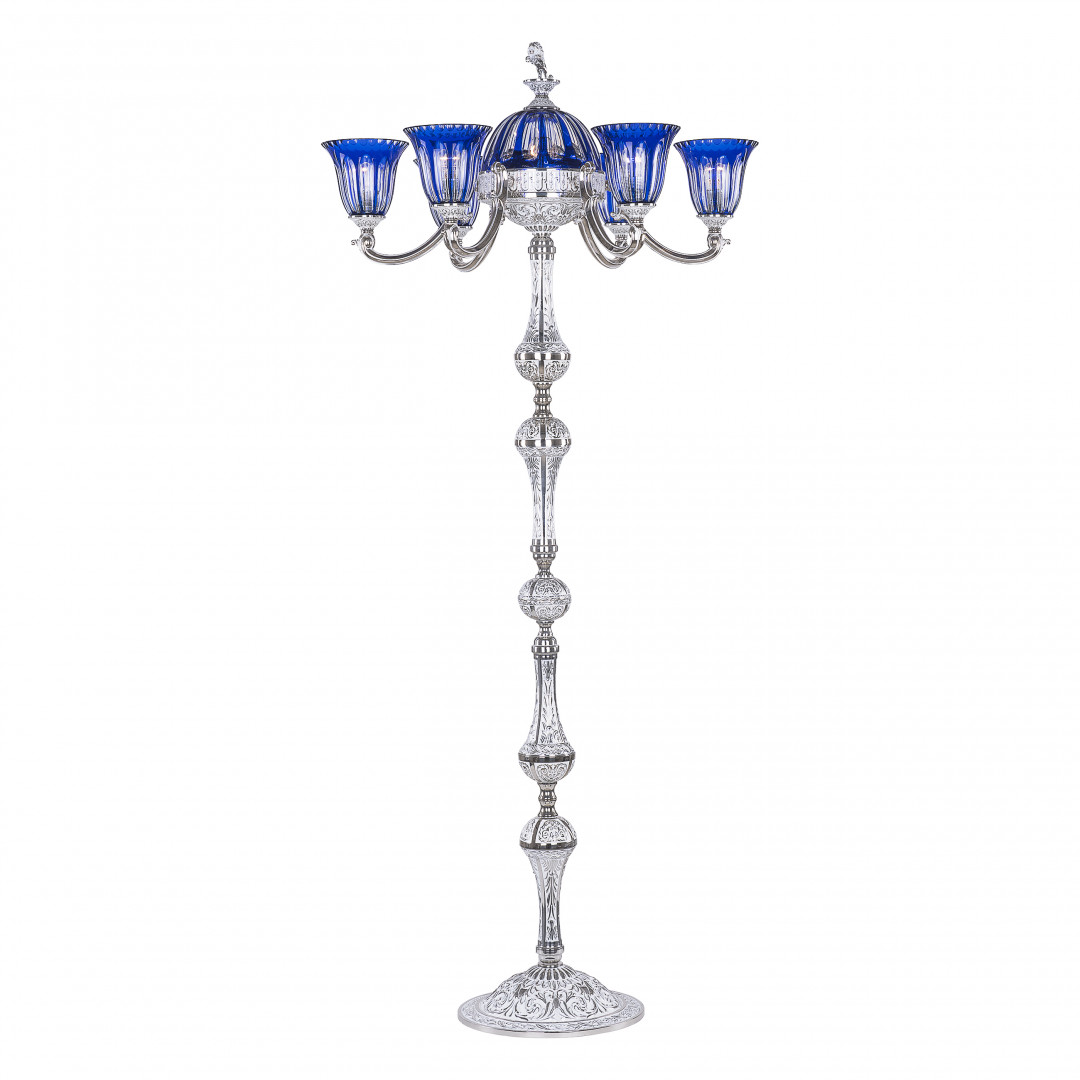 Торшер бронзовый 72009TP/6/175 NW P2 U Clear-Blue/H-1H FL3S