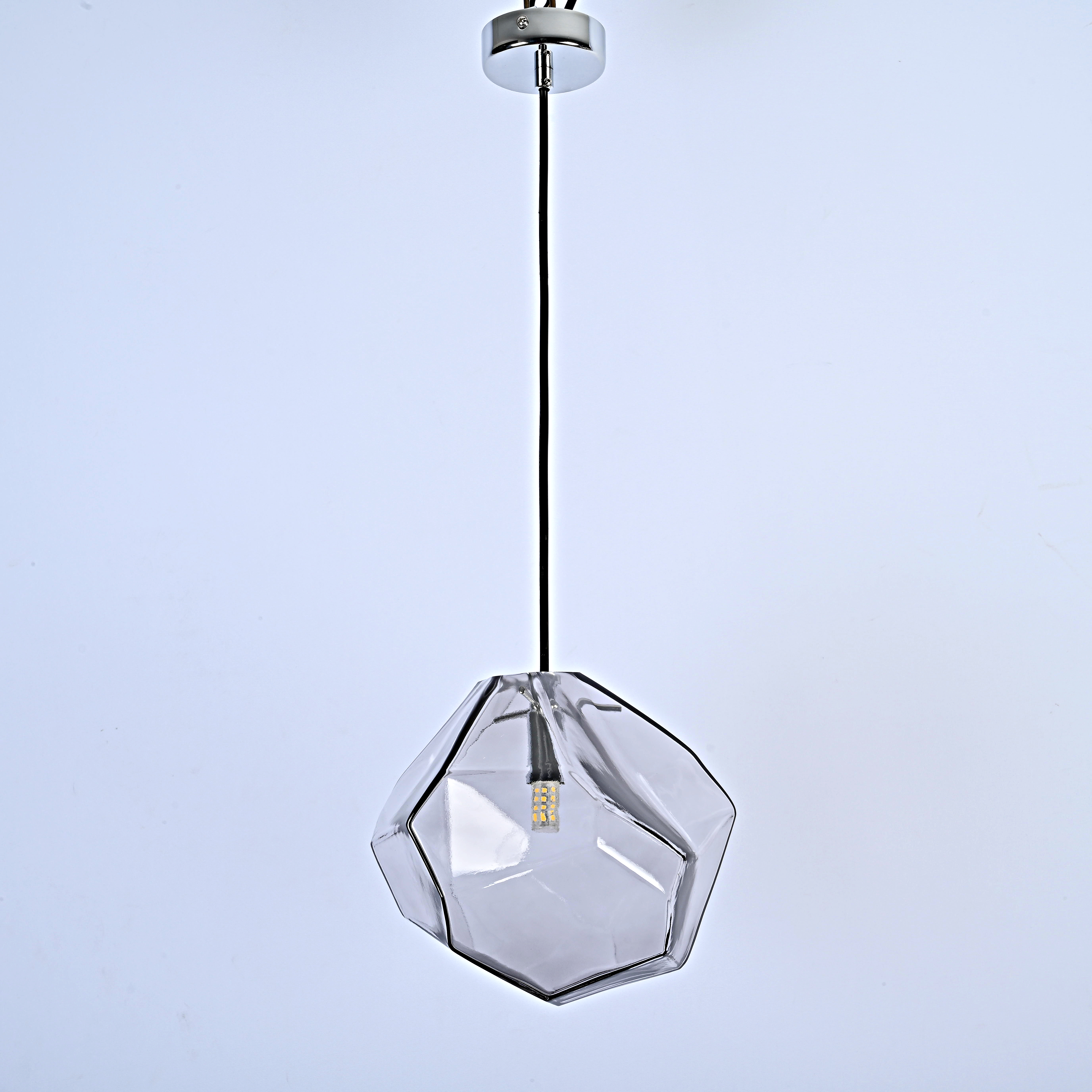 Подвесной Светильник Color Ice Cube Pendant Jevio 1 Серый By Imperiumloft