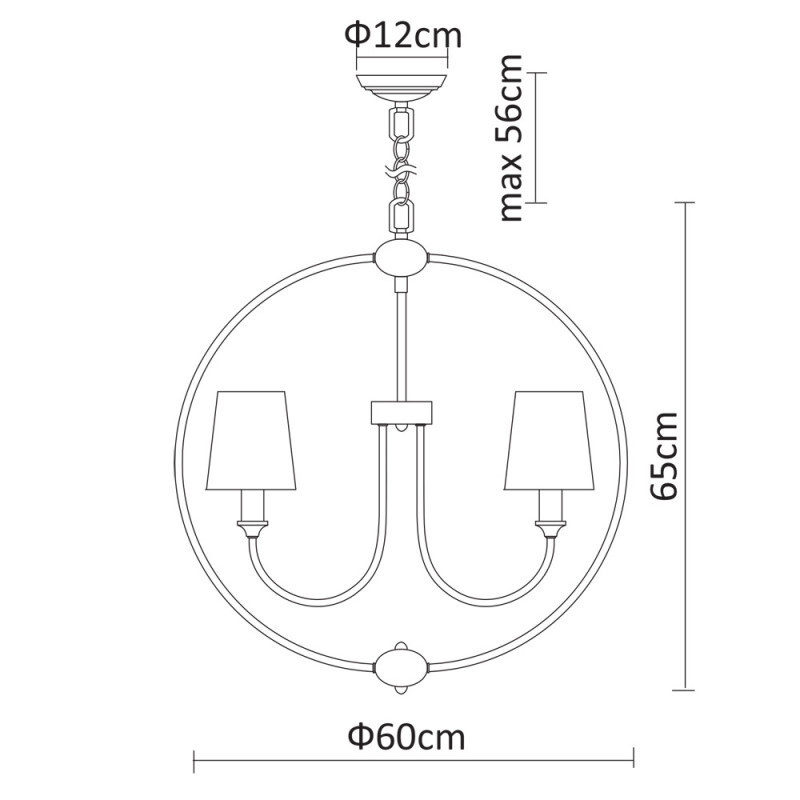 Подвесная люстра Arte Lamp A9022SP-5CC