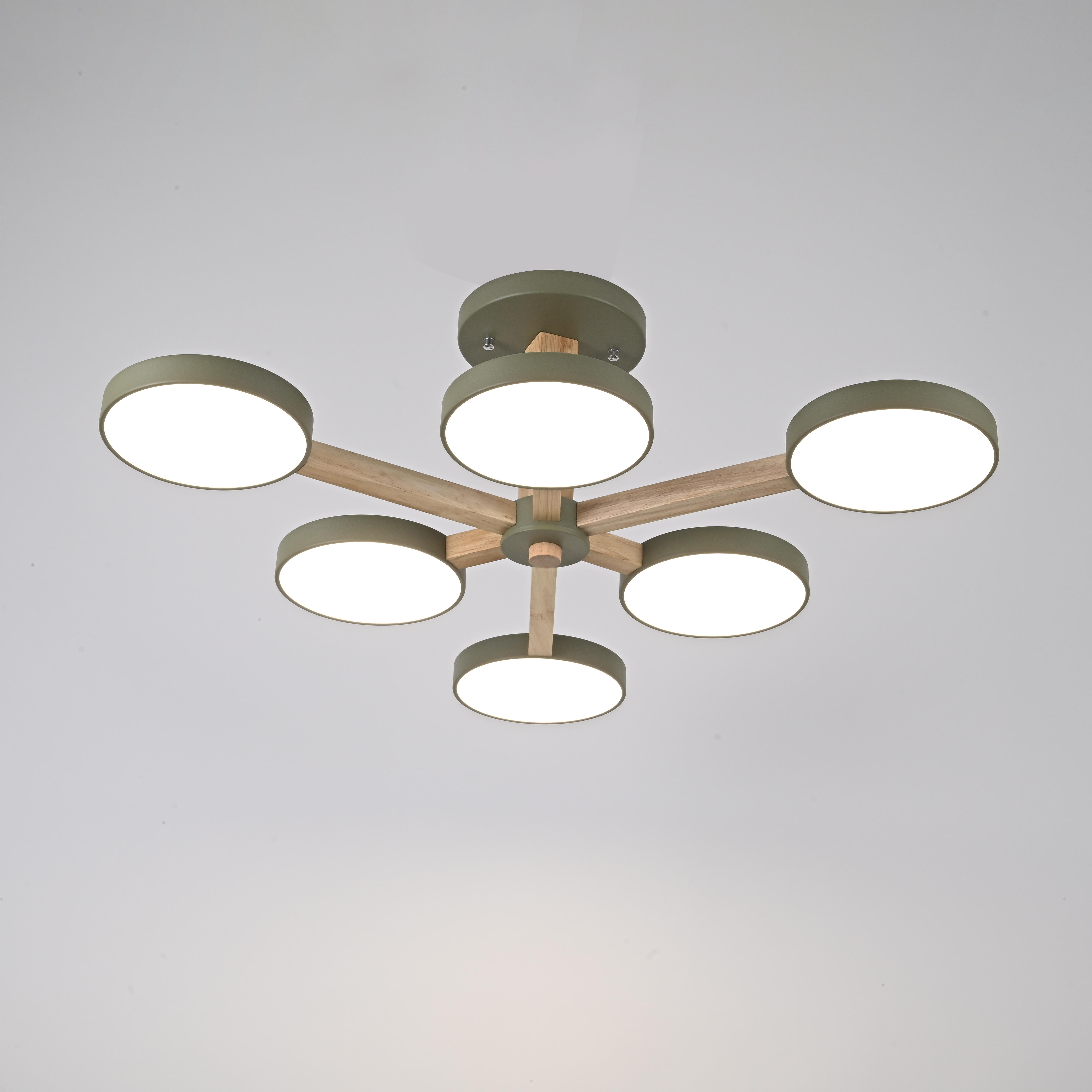 Потолочный светильник TURNA L6 Khaki by ImperiumLoft