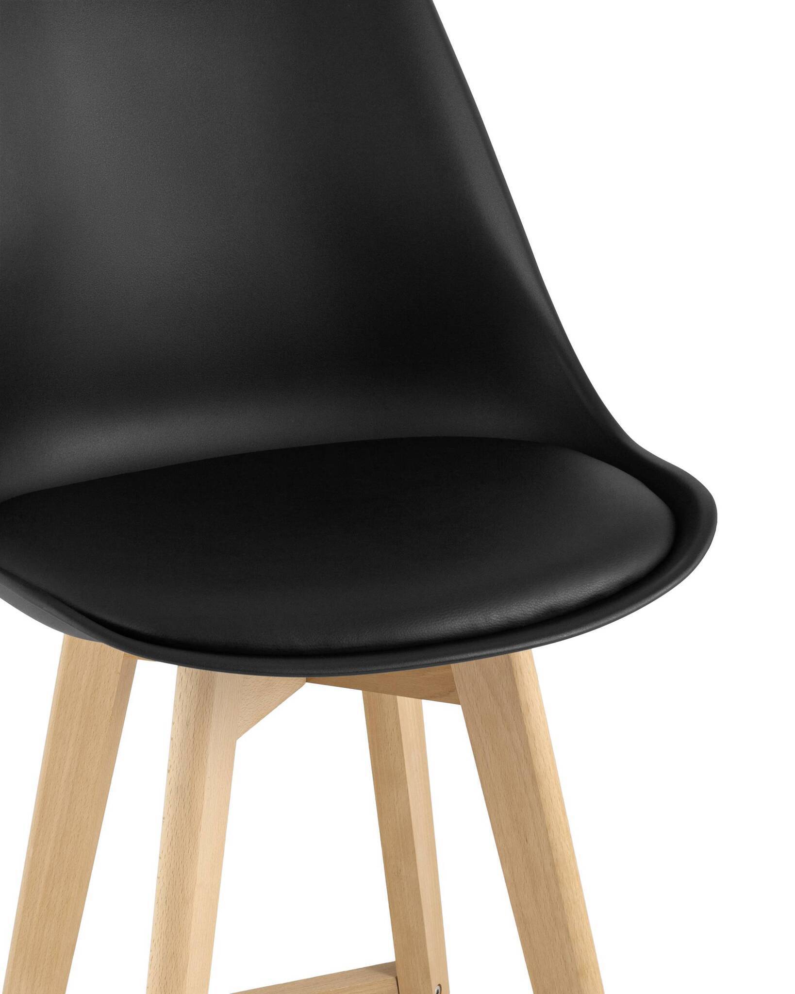 Стул полубарный FRANKFURT черный Stool Group