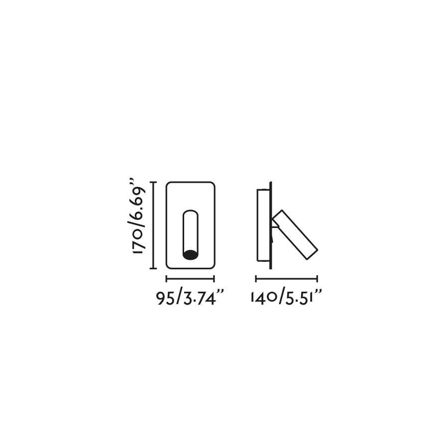 SUAU USB C Белый настенный светильник для чтения LED 3W Faro