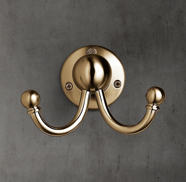 Крючок Restoration Hardware Vintage Aged Brass