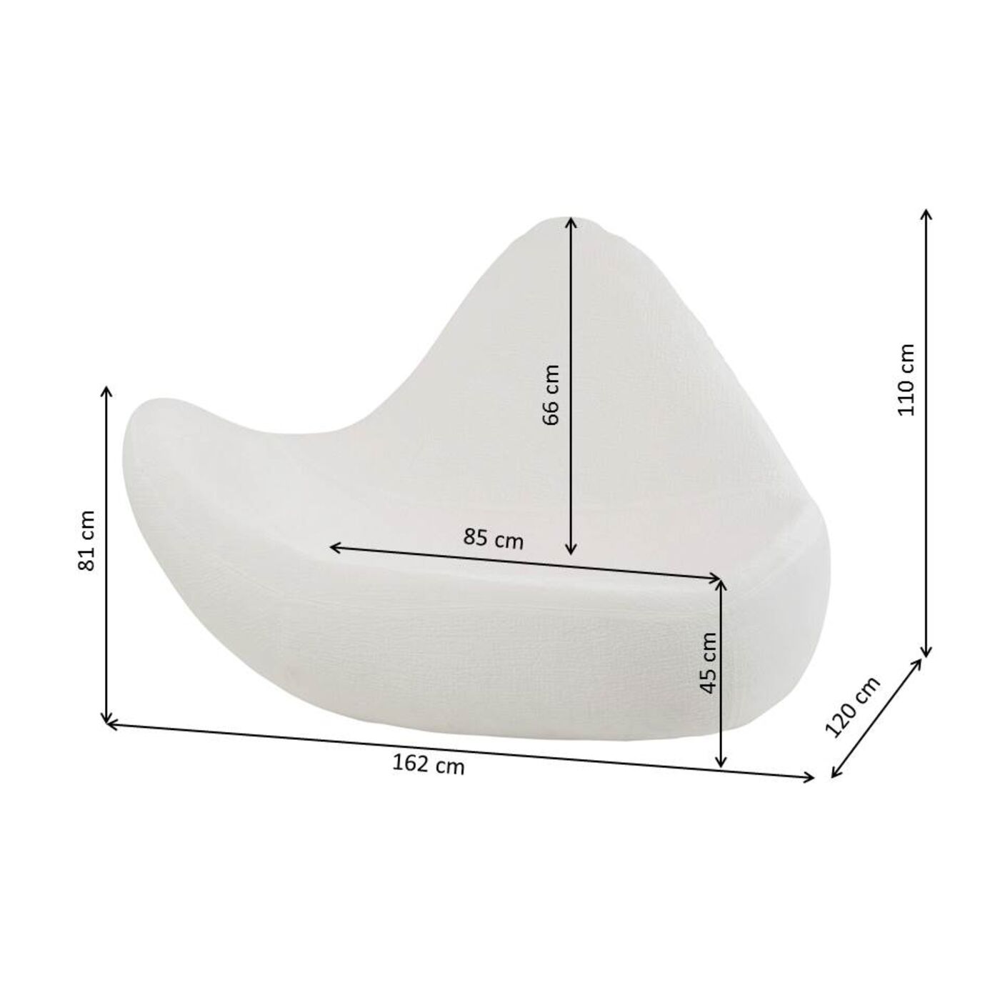 Кресло  KARE x Karim Rashid Glow Wave Pink 177cm KARE 40896