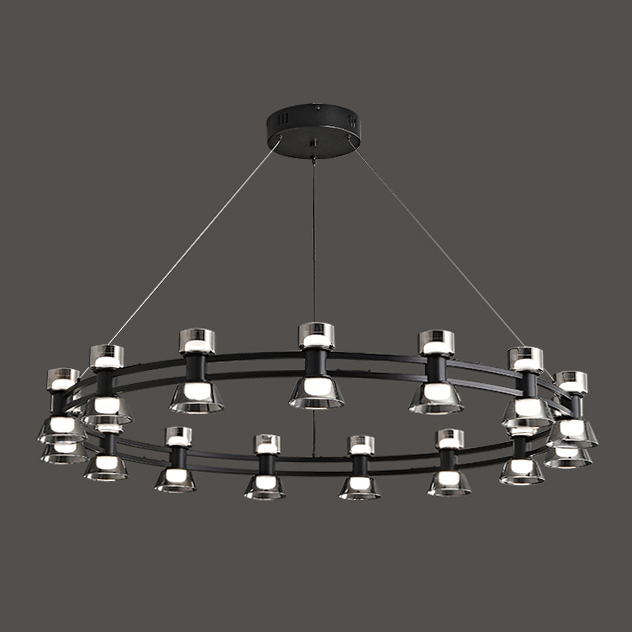 Подвесная люстра BLASIUS D103 Black by ImperiumLoft