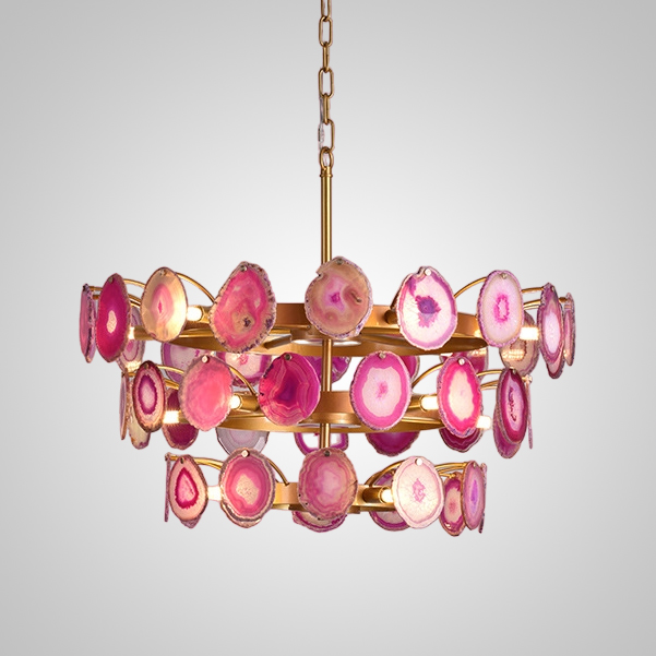 Подвесная люстра AGATE D70 Pink by ImperiumLoft
