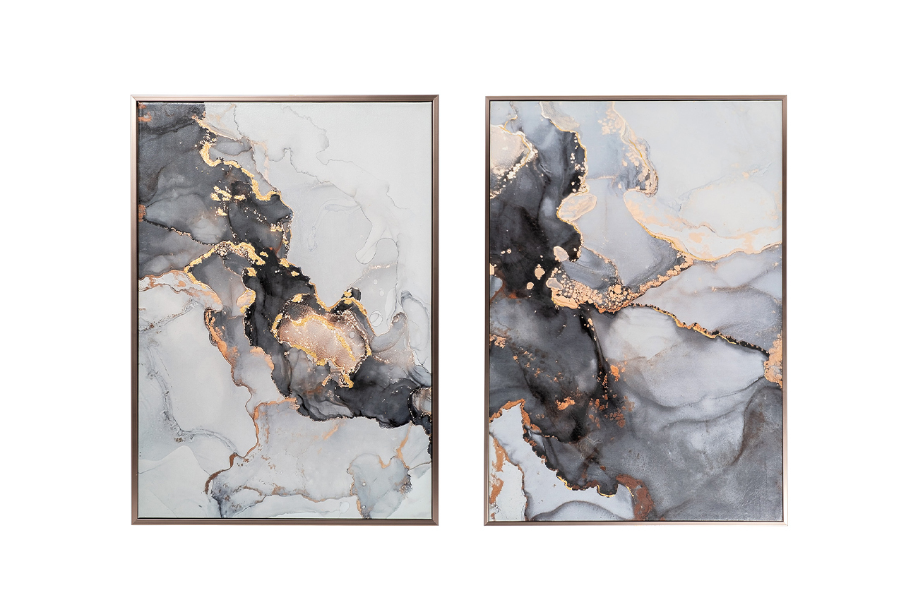 Постеры "Мраморный диптих-2" Garda Decor 89VOR-MARBLE6/2