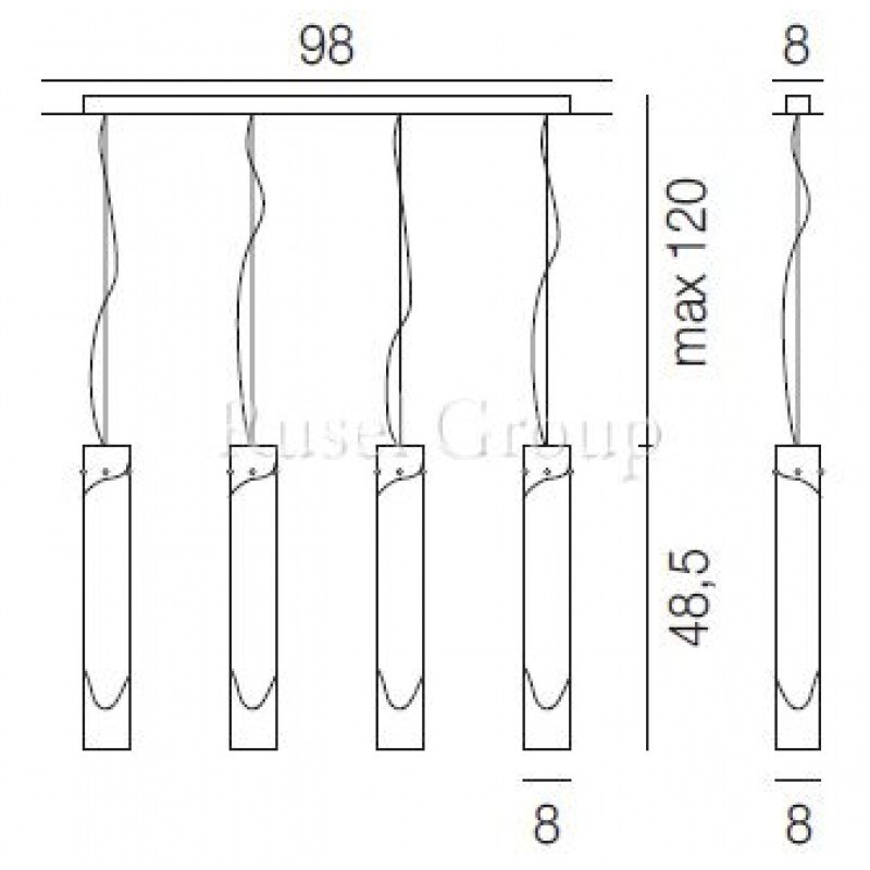 Подвесной светильник Vistosi LIO SP 4