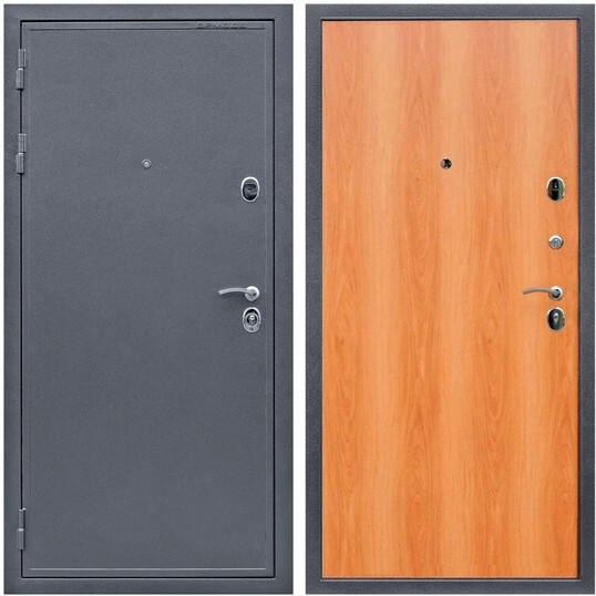 Дверь входная Graf Лондон Антик серебро / МДФ 6 мм ПЭ Миланский орех