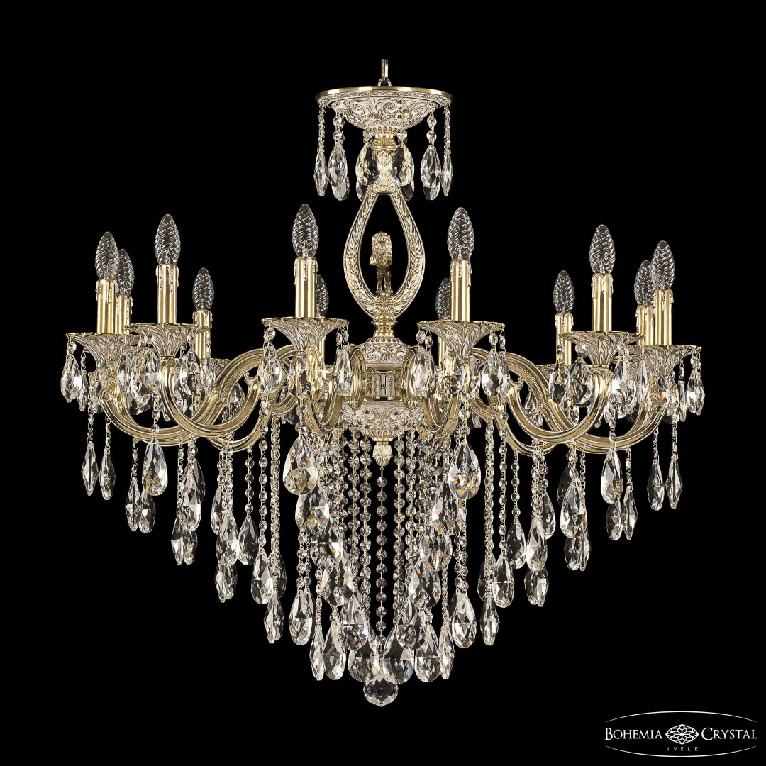 Люстра бронзовая с хрусталём 72401/12/300 B GW FL3B