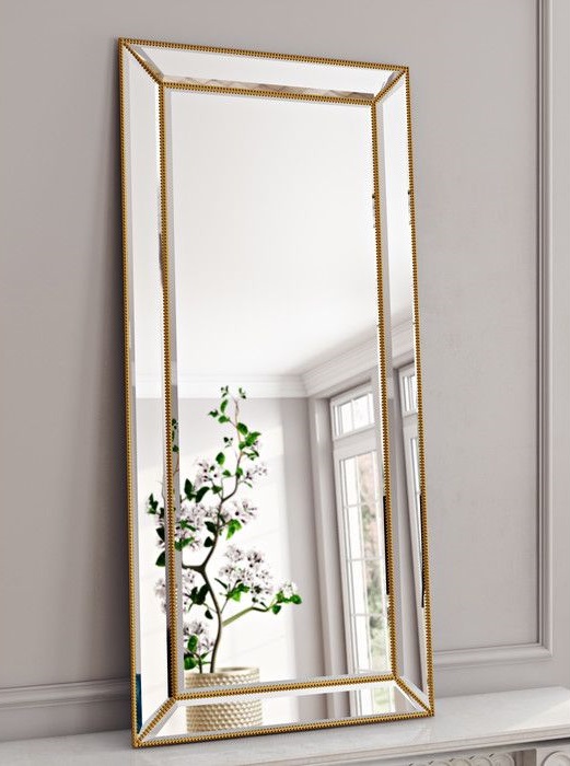 Напольное зеркало в раме Franco Mid Gold Art-Zerkalo GY297GL