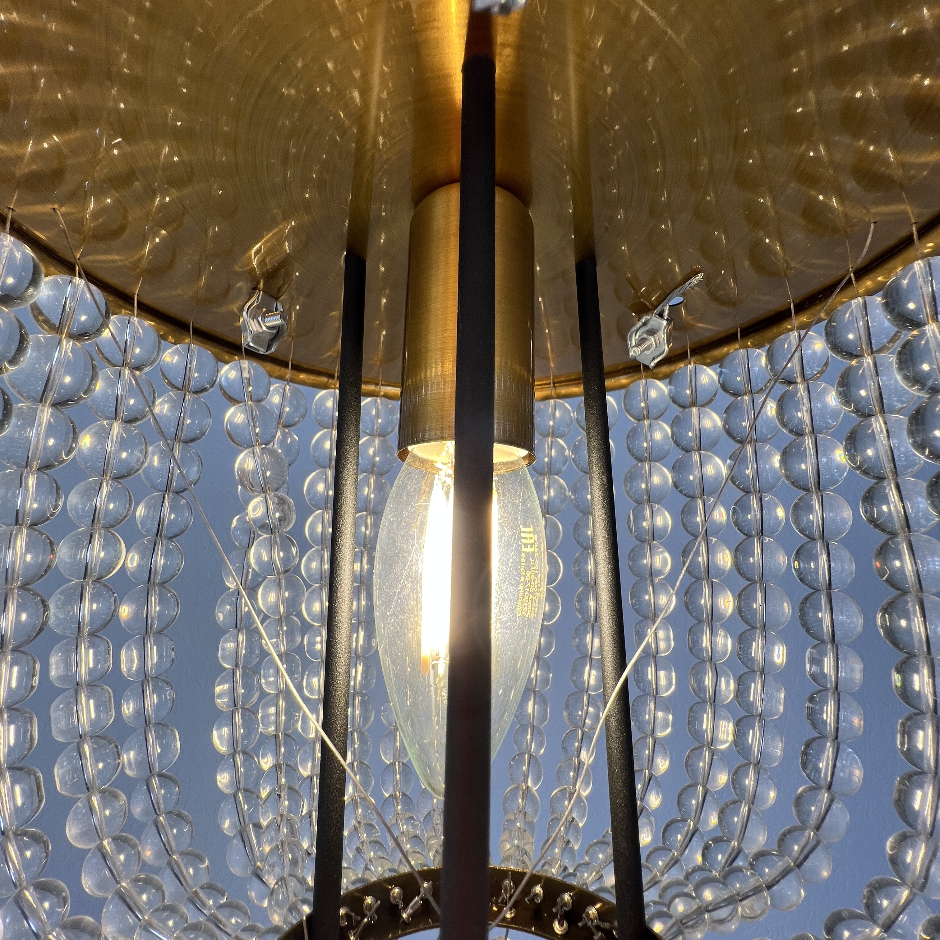 Потолочная Люстра Jacqueline White Sconce Brass By Imperiumloft