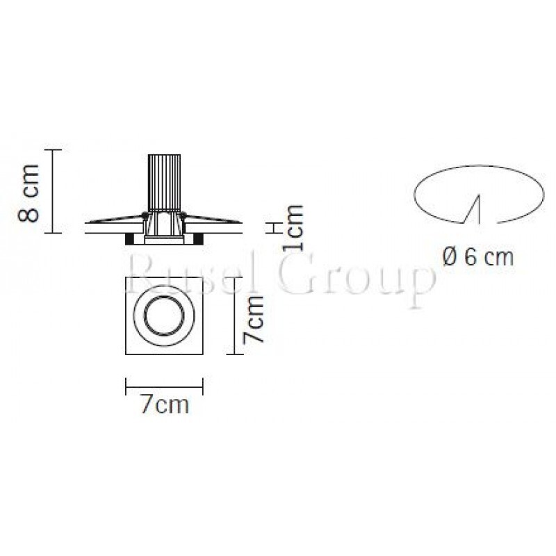 Встраиваемый светильник Fabbian Venere D55 F58 01
