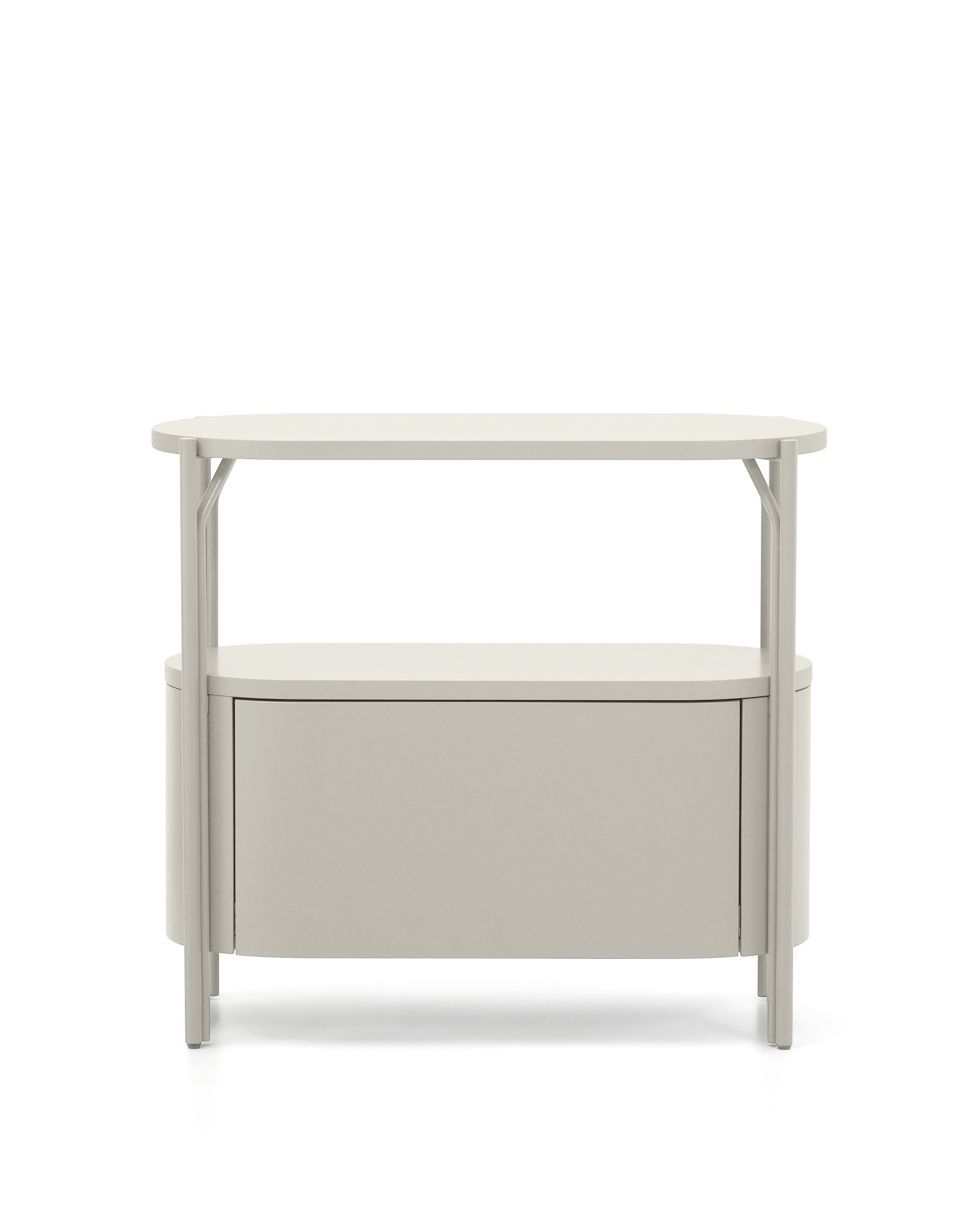 Тумба для ванной Arely из белой стали и белого лака La Forma (ex Julia Grup)