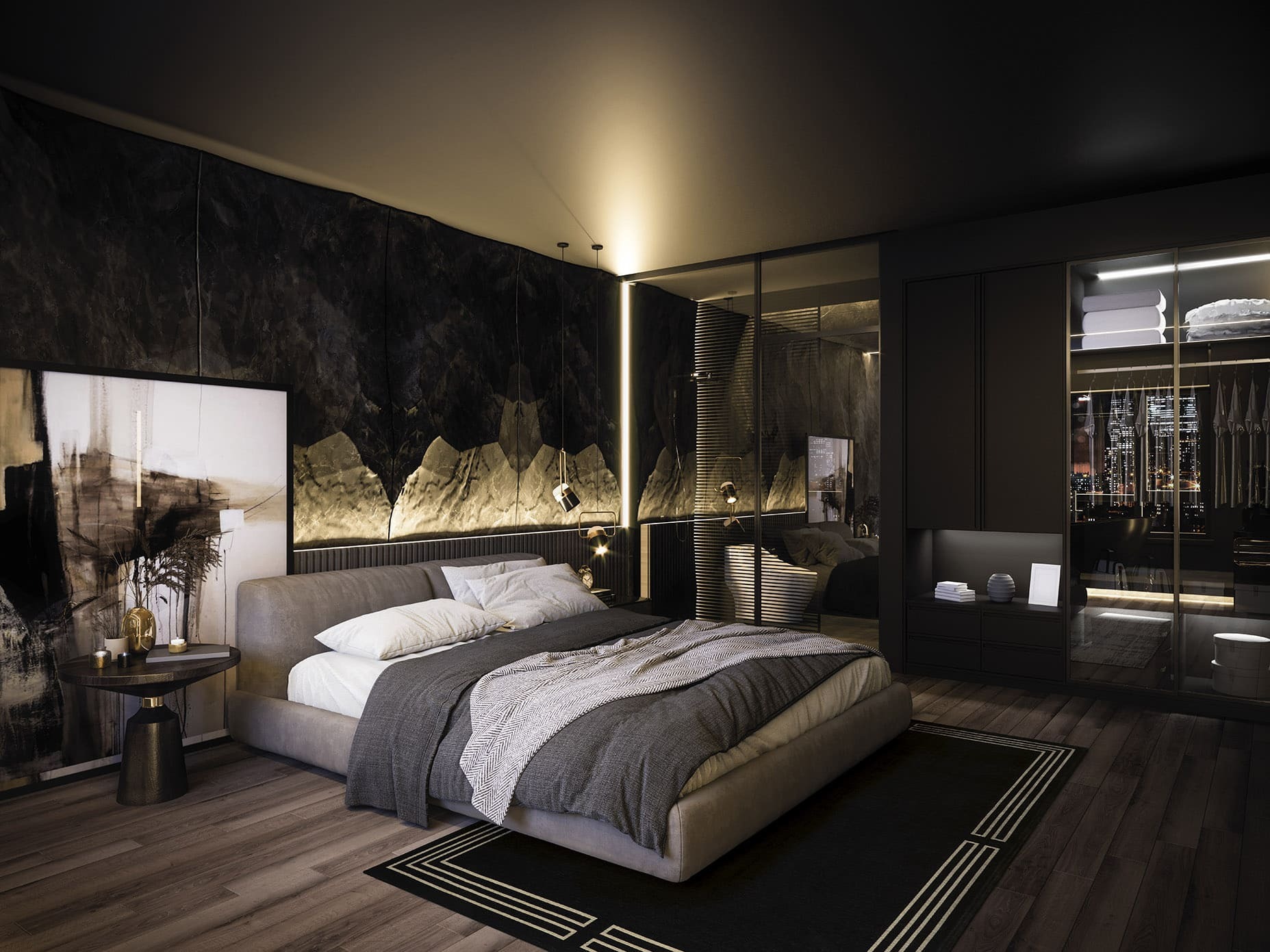 Ковер Carpet Decor ROYAL Black C1241