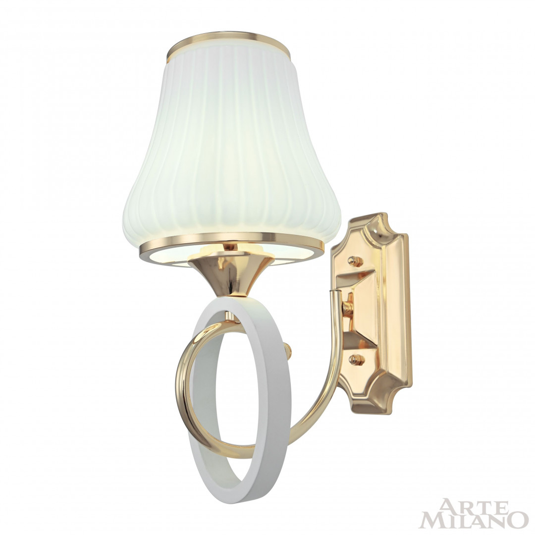Бра с плафоном 302387/1W Wh/Gd Arte Milano
