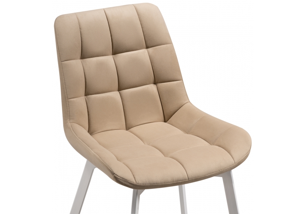 Стул Woodville Челси белый / бежевый 489740