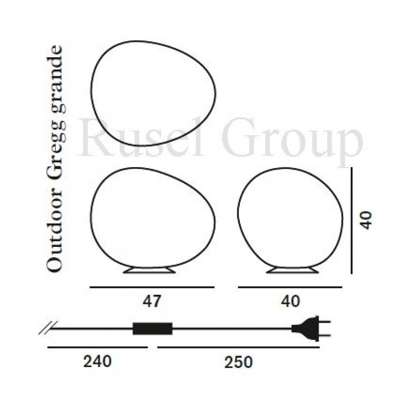Напольный светильник Foscarini Outdoor Gregg grande TERRA