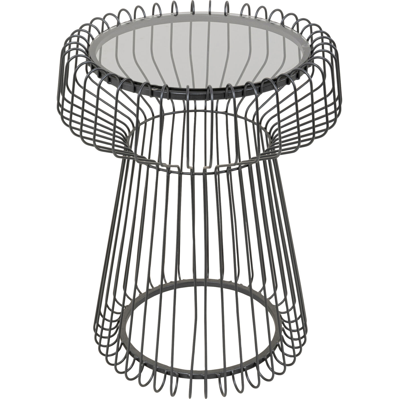 Приставной стол Lisboa Black Ø38cm KARE 70155
