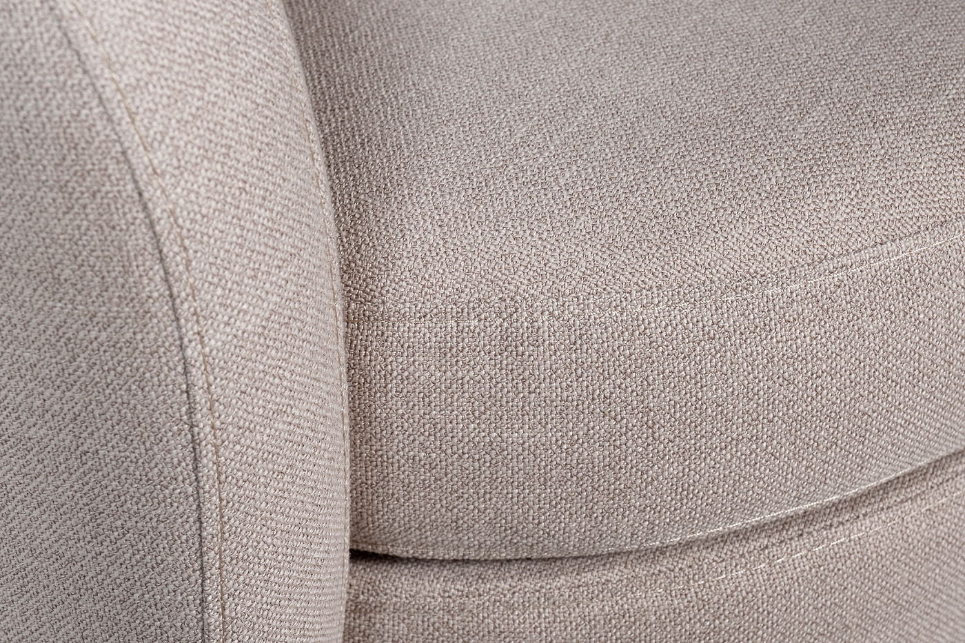 Кресло Napoli вращающееся бежевая рогожка Garda Decor Napoli-2K-БЕЖ-Bergamo24