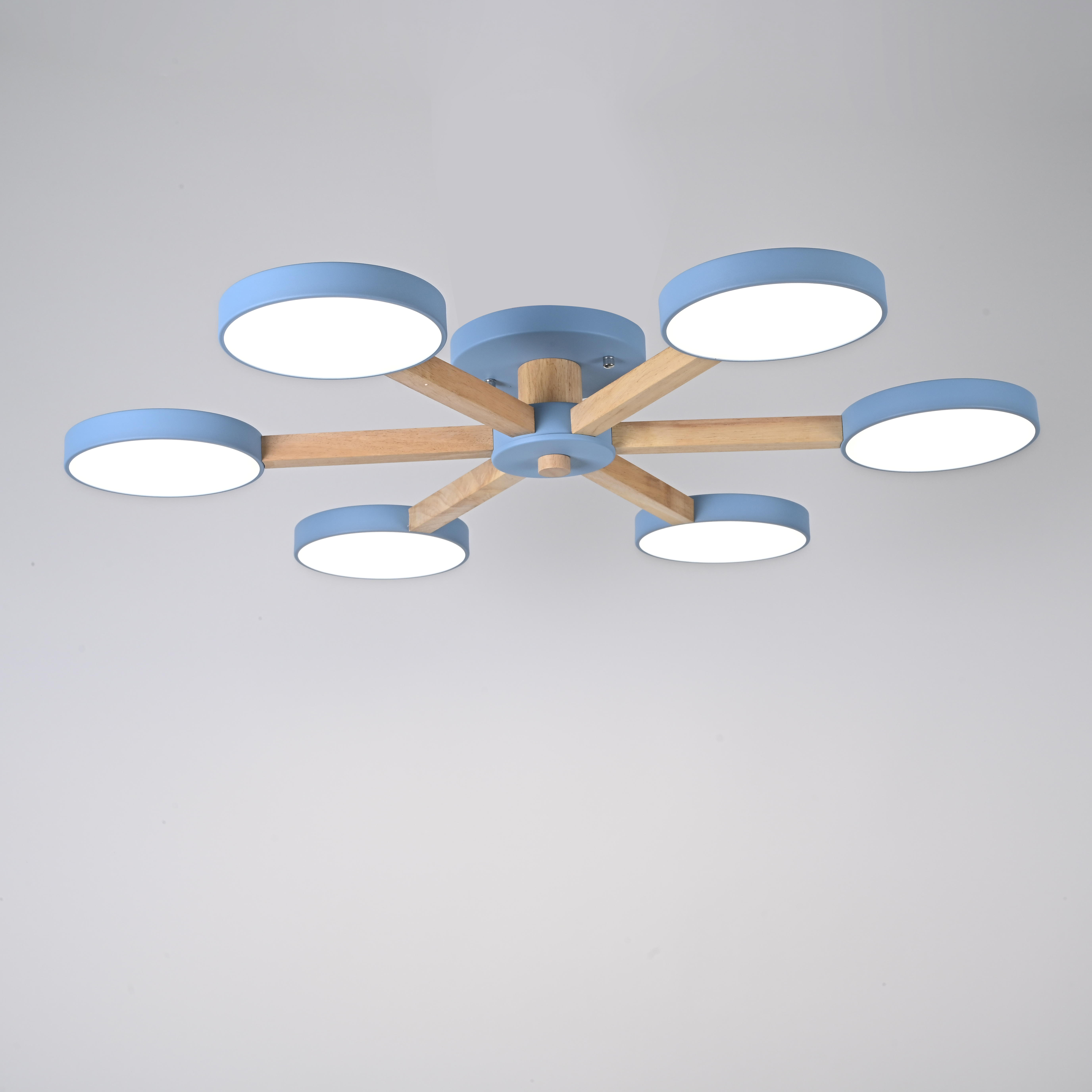Потолочная люстра TURNA 6 Blue by ImperiumLoft