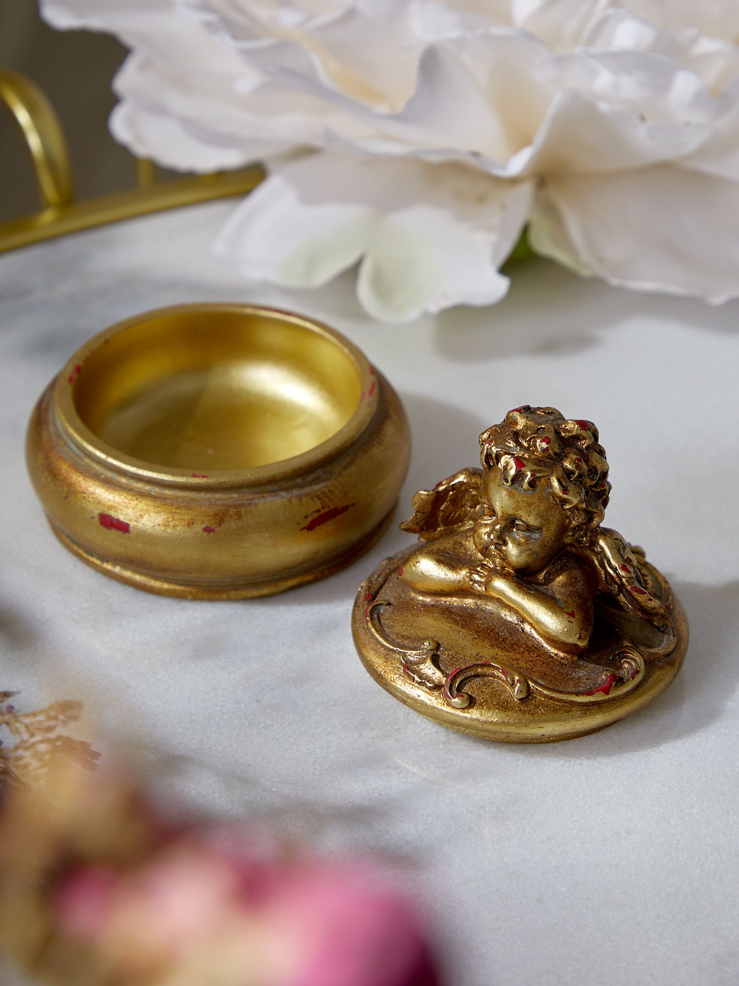 Шкатулка Ангел, под старину Glasar 28-048