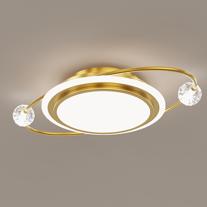 Потолочный светильник AMATIUS D50 Brass by ImperiumLoft