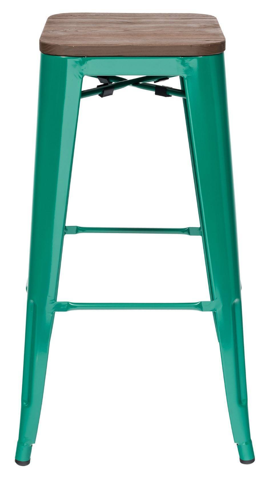 Стул барный TOLIX WOOD аквамарин Stool Group