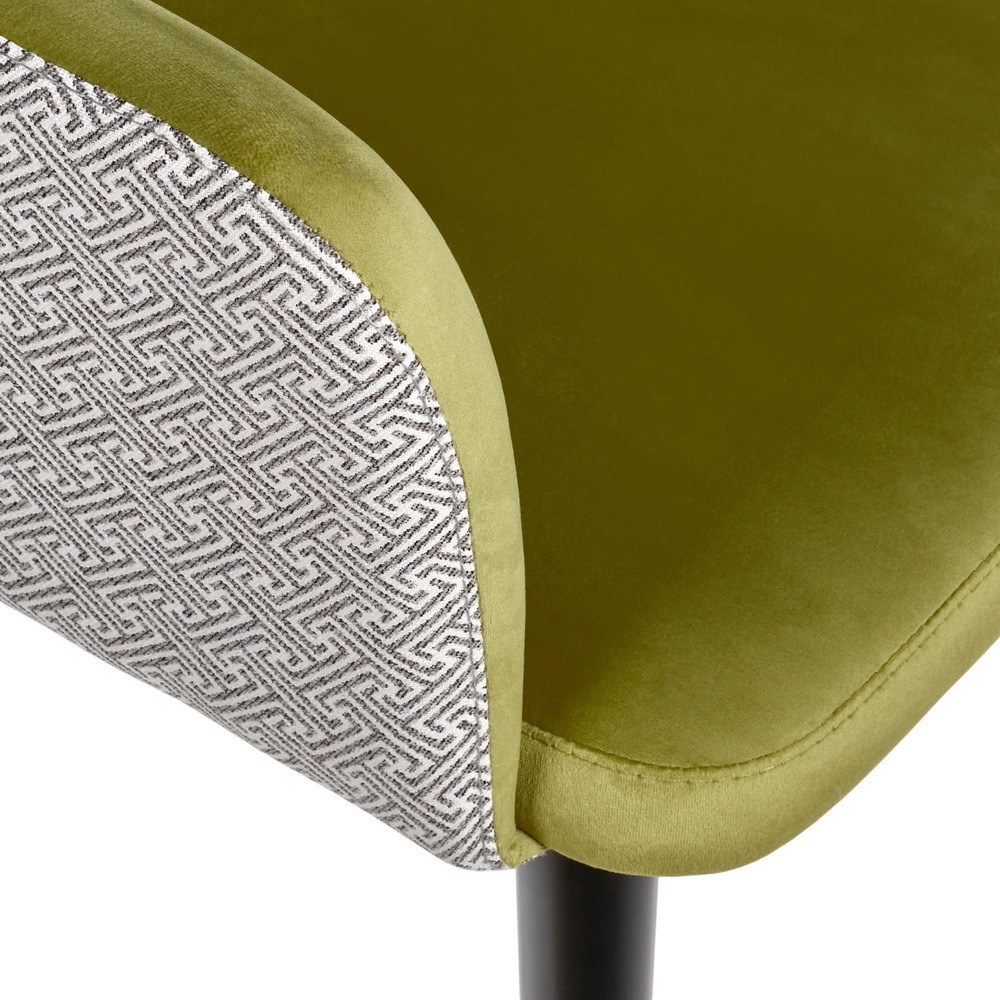 Стул Bruno ярко-зеленый с жаккардом Bradex Home RF 0360