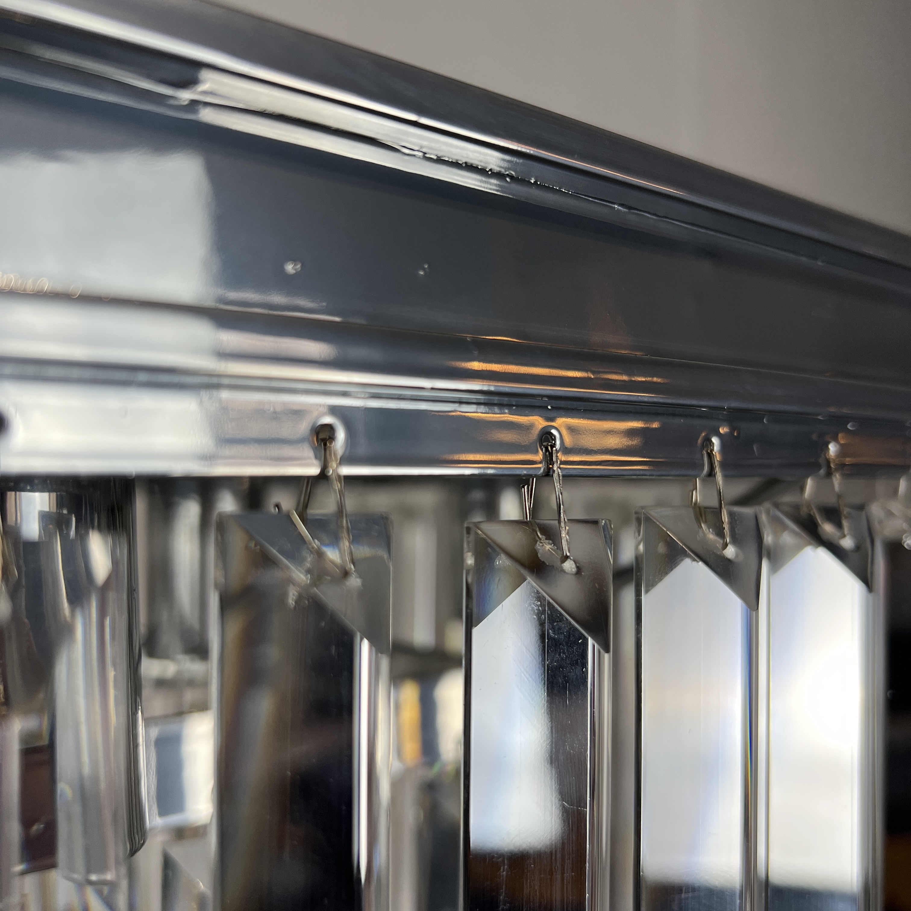 Люстра RH 1920S ODEON CLEAR GLASS FRINGE chrome 100 by ImperiumLoft