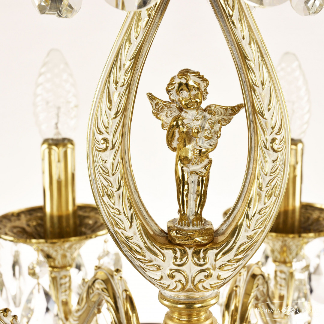 Люстра бронзовая с хрусталём 71402/8/175 B GW FA10S