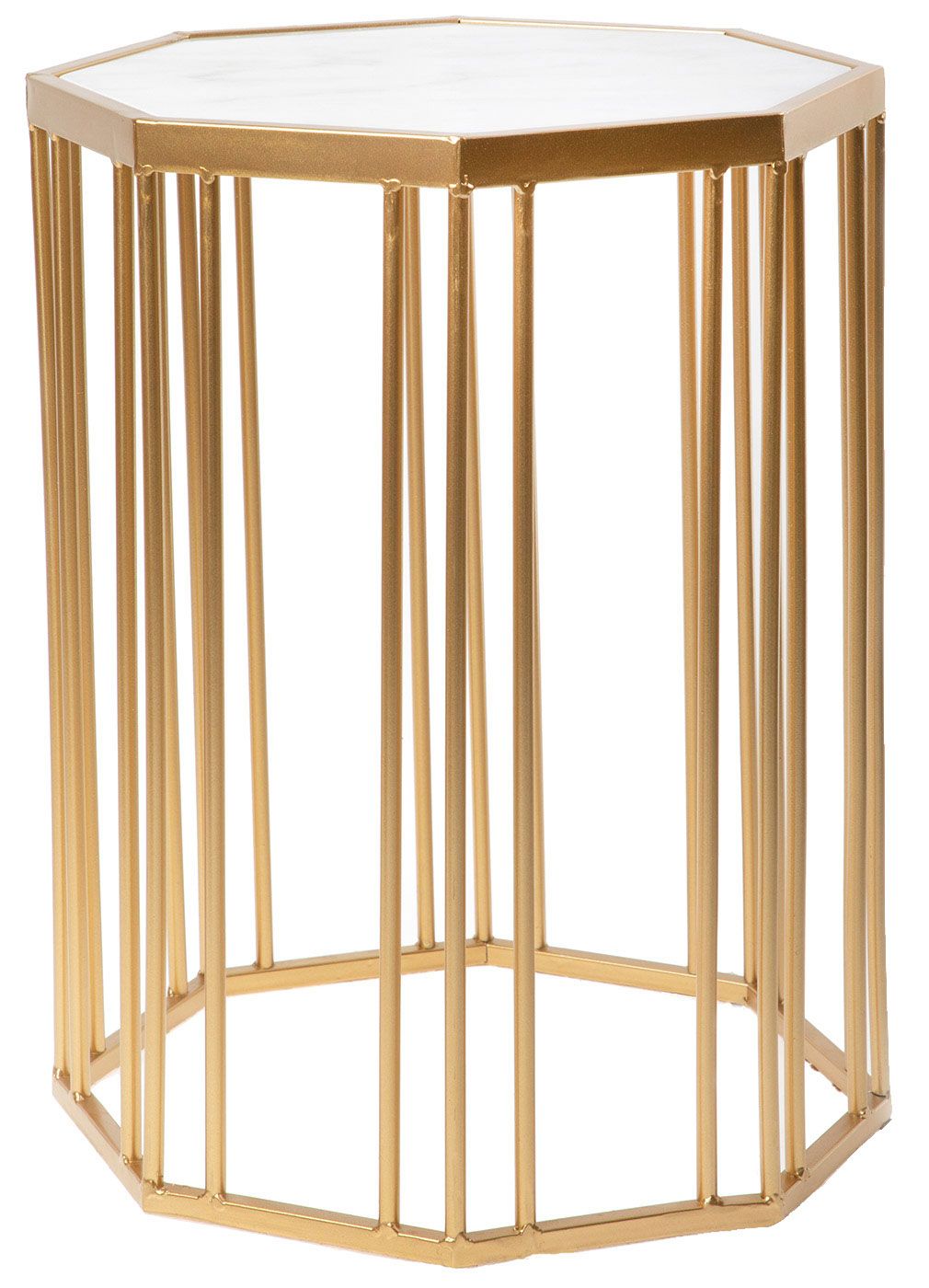 Столик интерьерный с белым мрамором Glasar 54-099