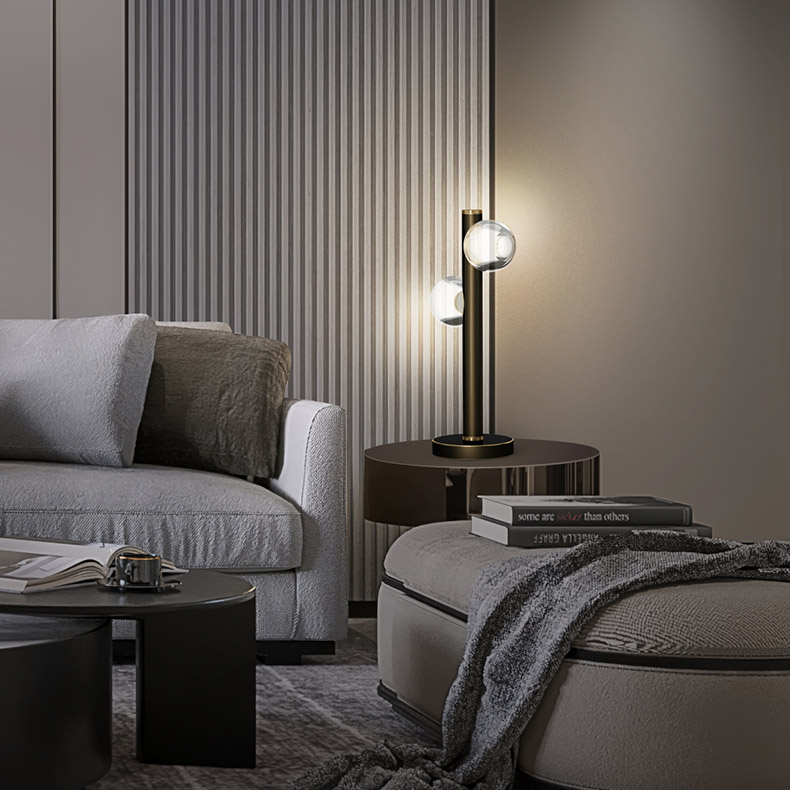 Настольная лампа ILIANA TAB Brass Black by ImperiumLoft