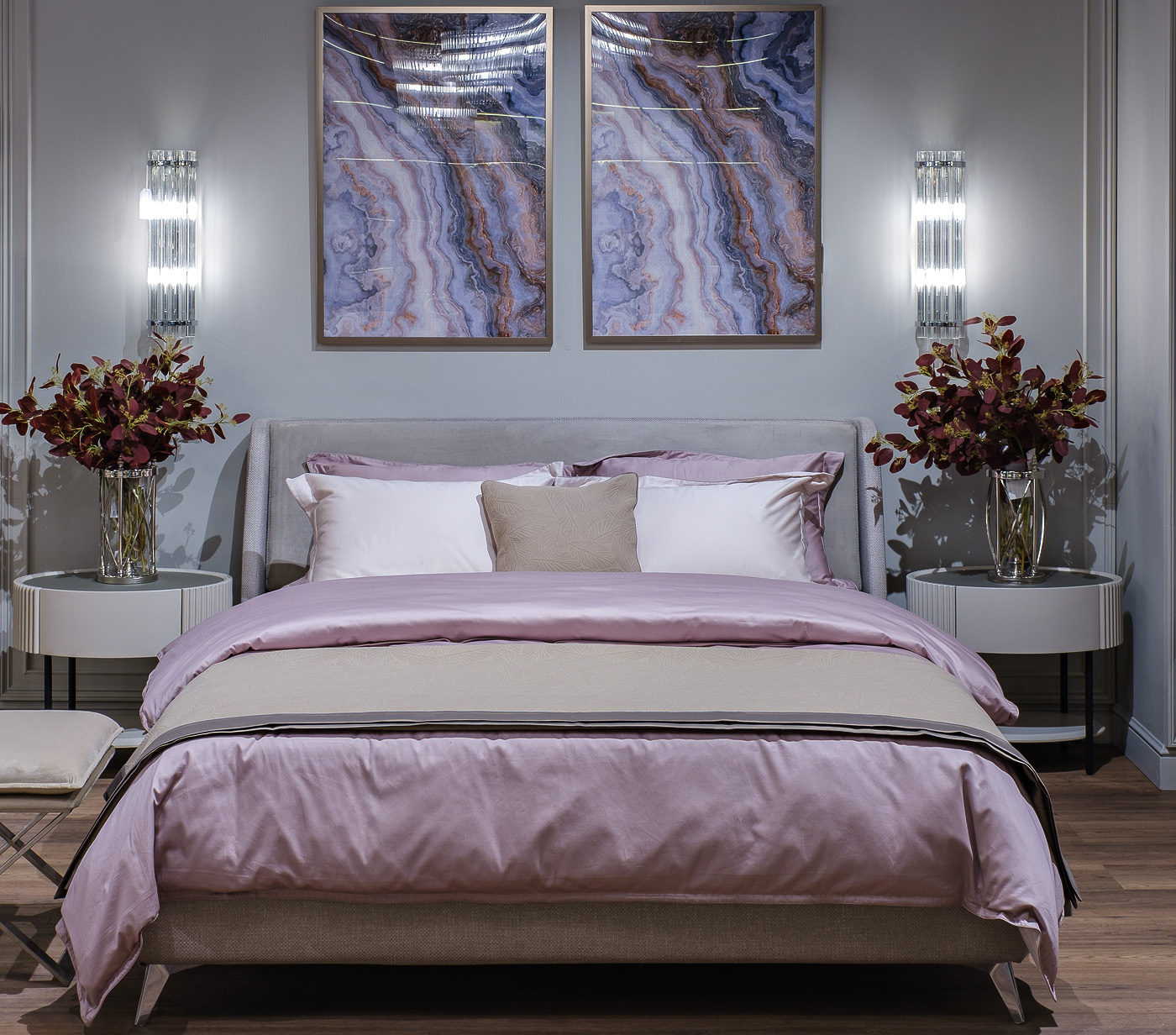 Тумбочка Scala с матовой столешницей Garda Decor 77IP-NS2072