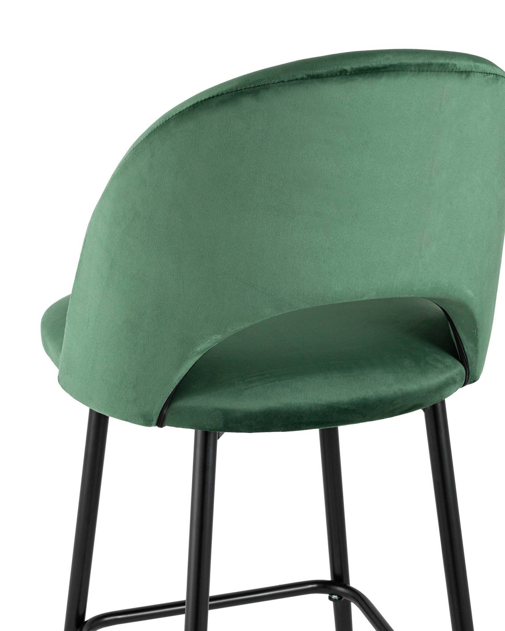 Стул барный Меган велюр зеленый Stool Group