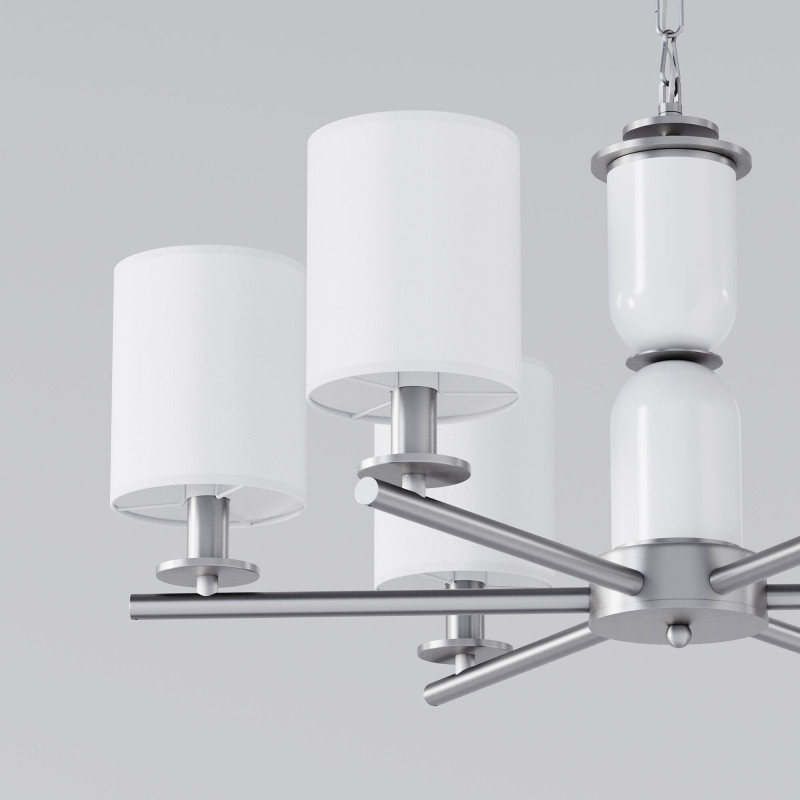 Подвесная люстра Eurosvet 60146/6 никель