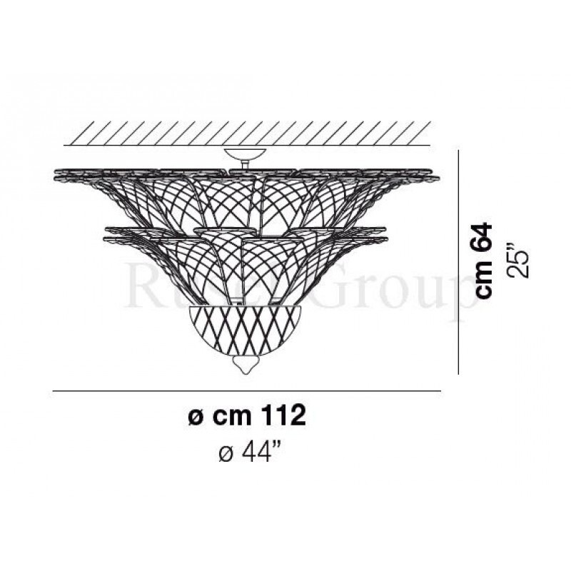 Потолочный светильник Vistosi SAN MARCO PL 46F G