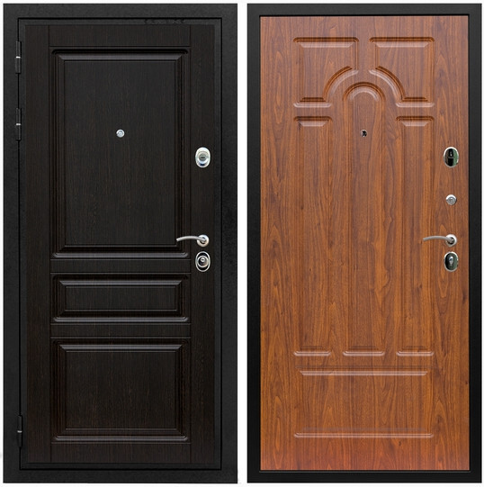 Дверь входная Graf Премиум-Н МДФ 16 мм ФЛ-243 Венге / МДФ 6 мм ФЛ-58 Мореная береза