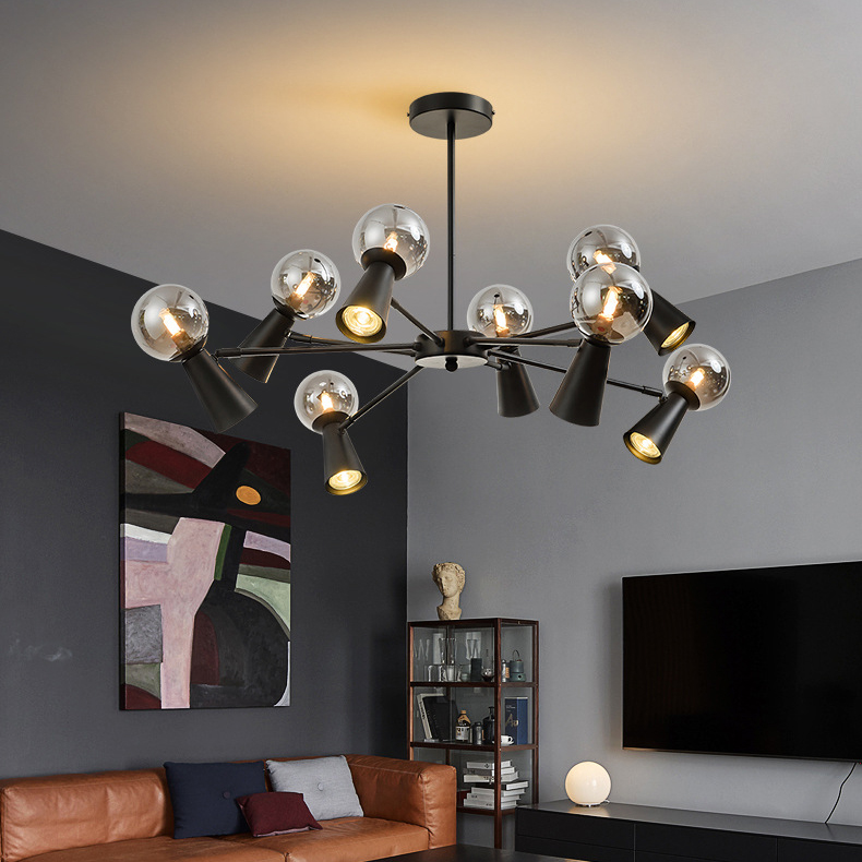 Потолочная люстра ABELINA L16 Black Grey by ImperiumLoft