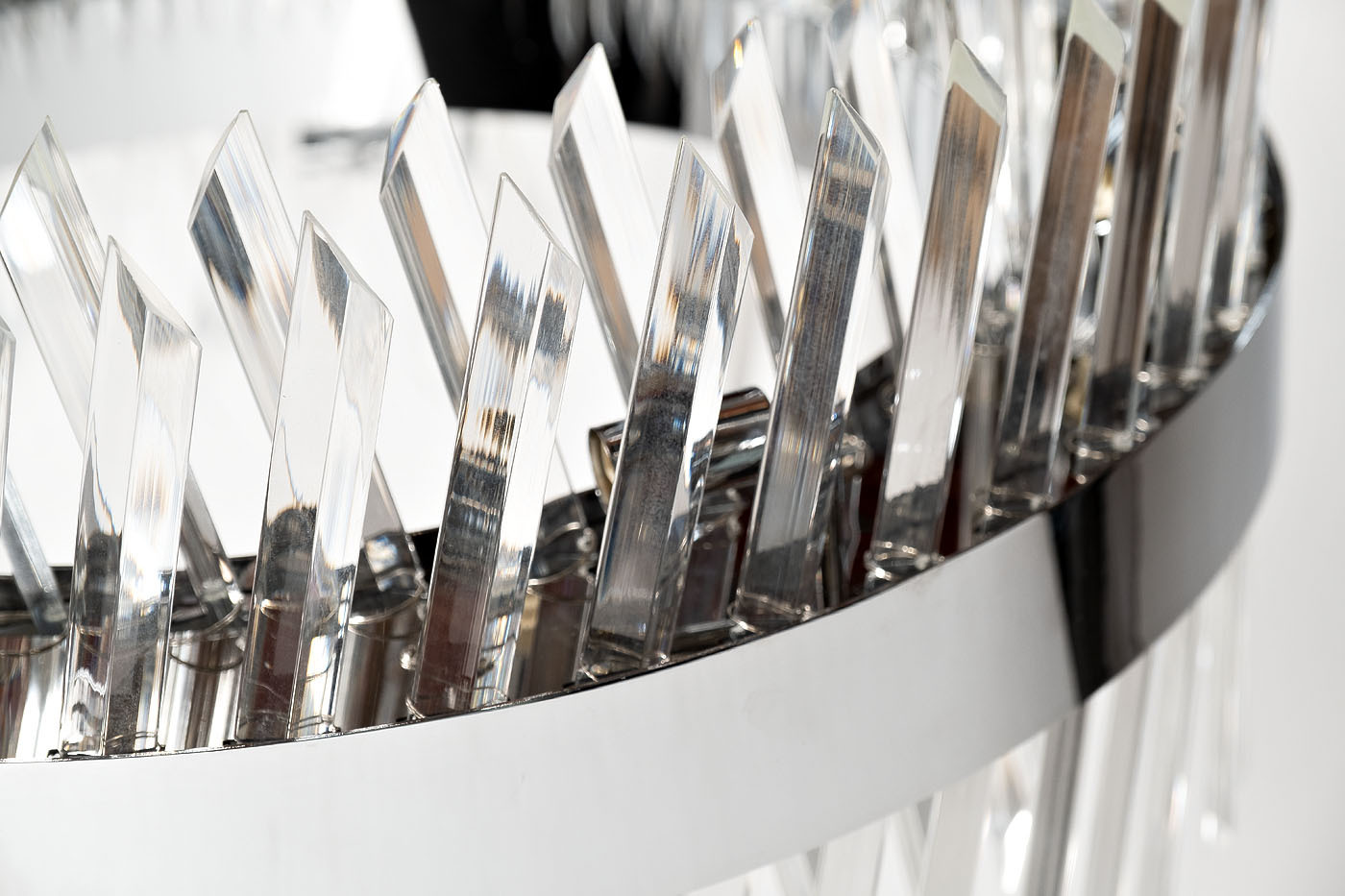 Люстра стеклянная (хром) Garda Decor 92EL-YG18739S-14P