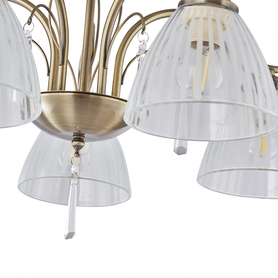 Люстра подвесная с плафонами 338656/5 AB Arte Milano