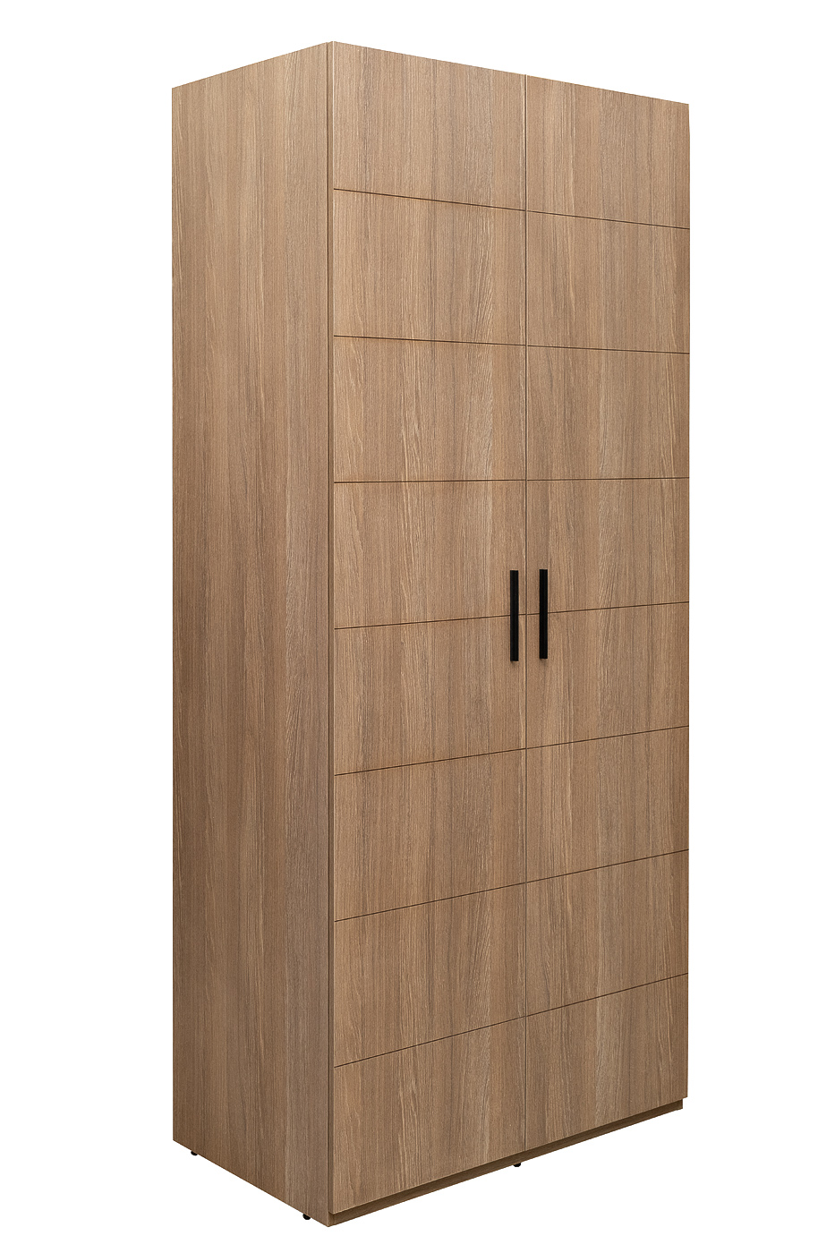 Шкаф двудверный с выдвижными ящиками цвет дуб Garda Decor GD-10012/2-3(глухой)