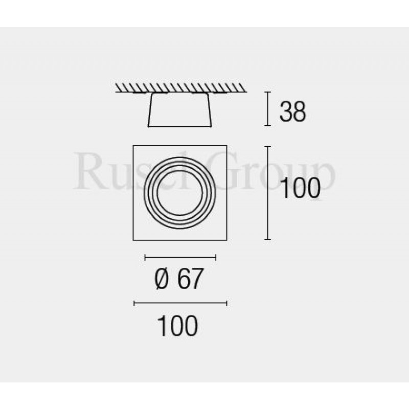 Встраиваемый светильник Leds-C4 ZOE