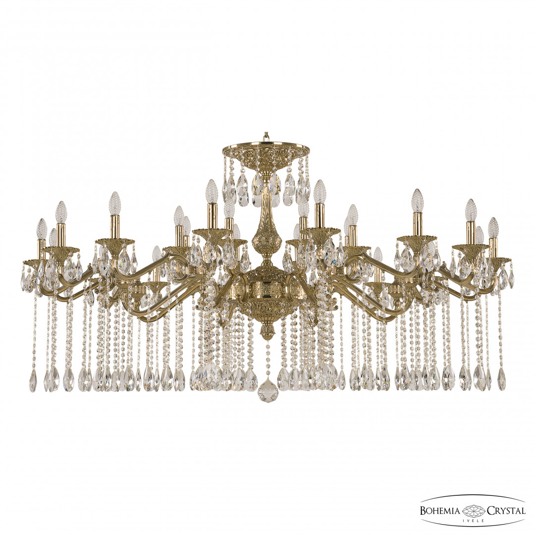 Люстра бронзовая с хрусталём 72107/24/590 A G