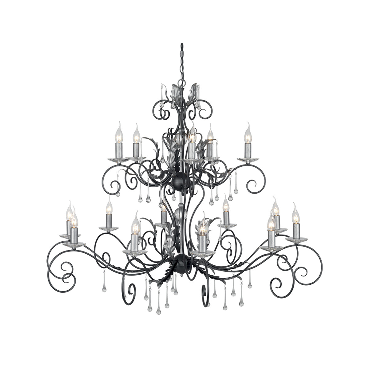 Люстра Elstead AML15-BLK-SILVER