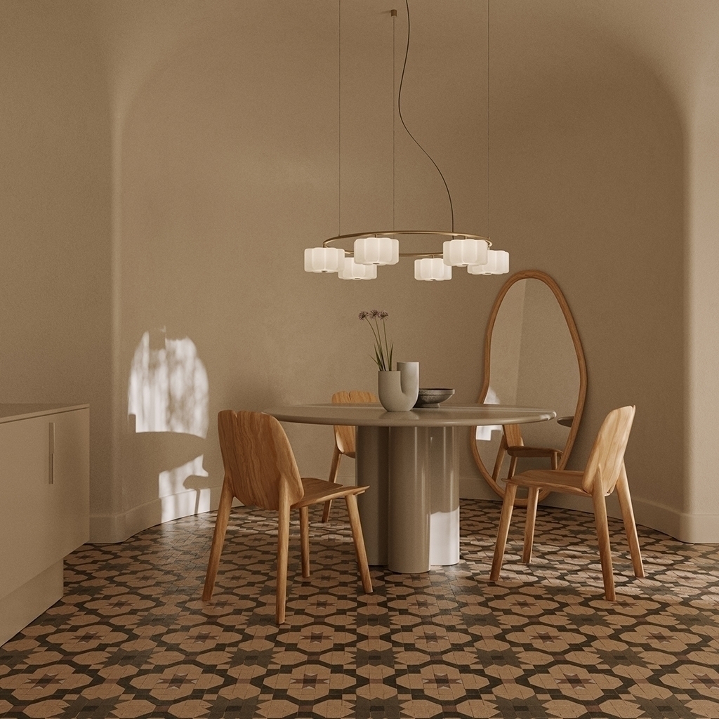 Люстра Flow 6L золотой металл Aromas del Campo