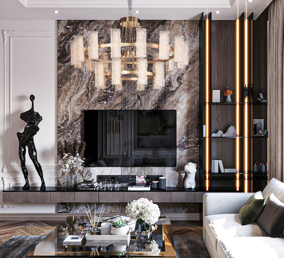 Люстра подвесная Fluorite FL1089-24P