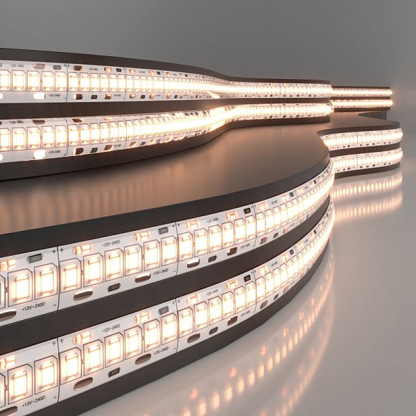 Лента Elektrostandard 2835 12V 240Led 16W IP65 / тёплый белый