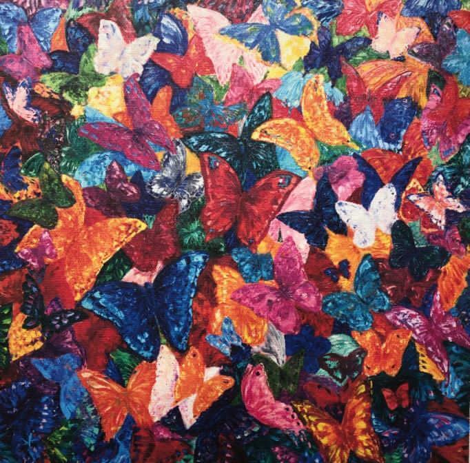 Холст "Бабочки-2" Garda Decor 89VOR-AQUARELLE37